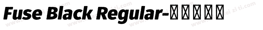 Fuse Black Regular字体转换
